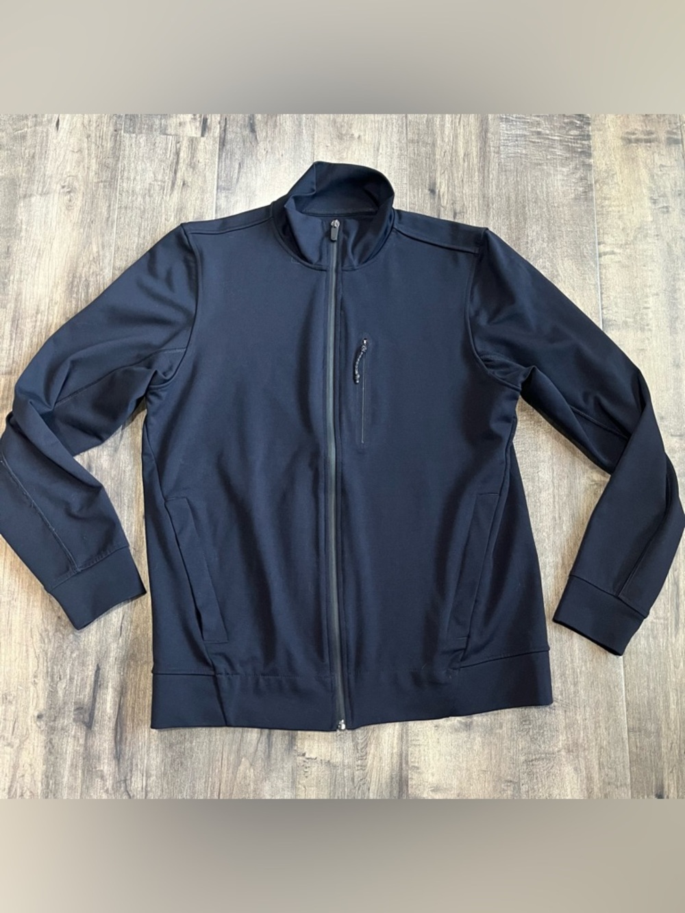 Mack Weldon Jacket Mens Small Black Full Zip Golf Athletic Lightweight